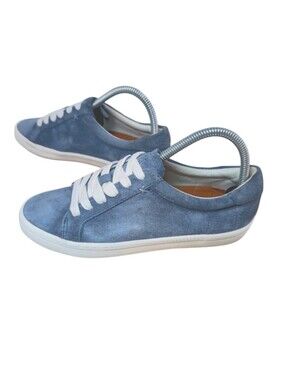 Frye Suede Leather Blue Sneakers Lace Up Leather Insoles Women's Size 6.5